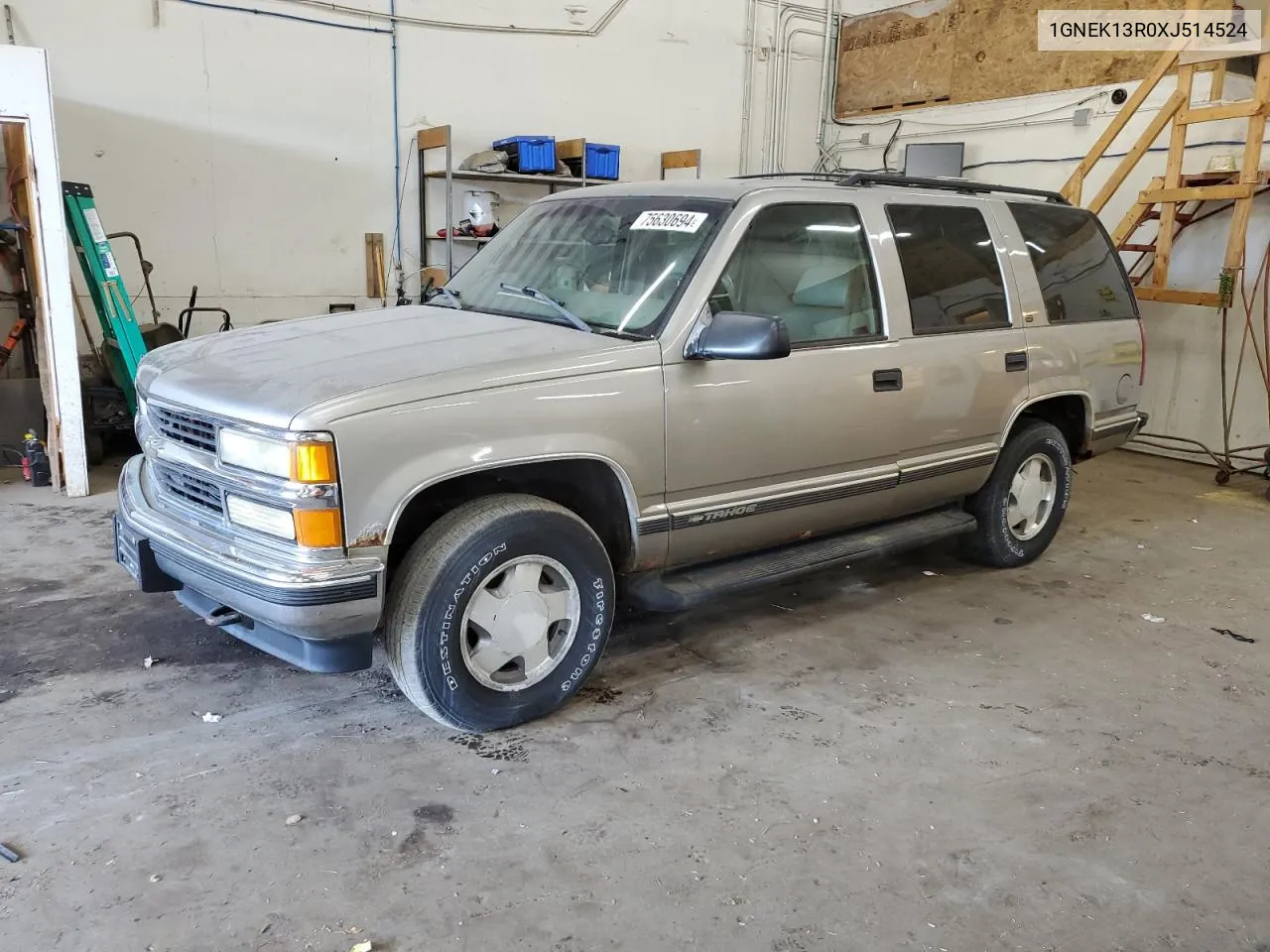 1999 Chevrolet Tahoe K1500 VIN: 1GNEK13R0XJ514524 Lot: 75630694