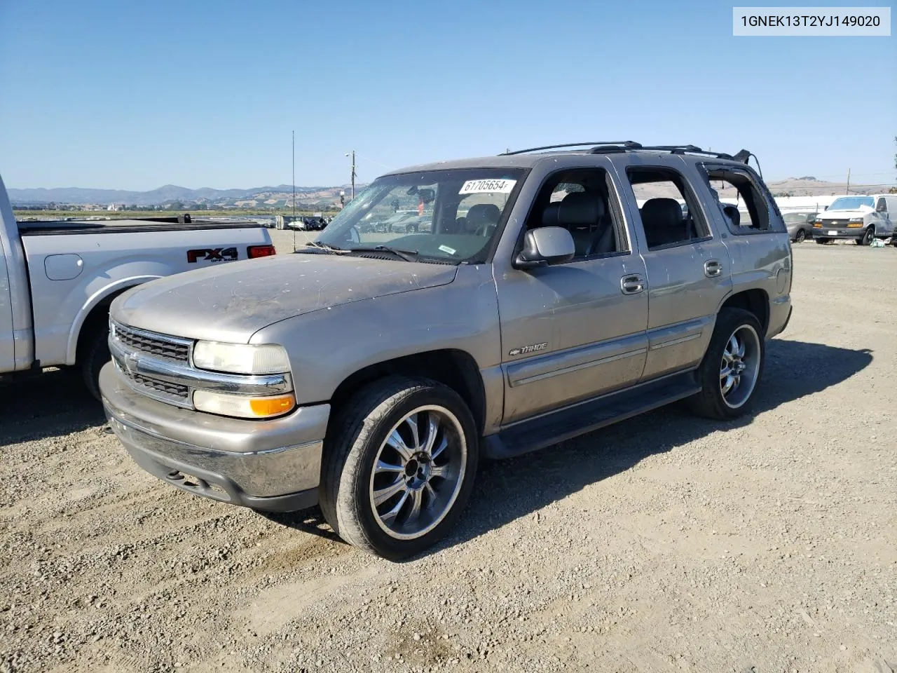 2000 Chevrolet Tahoe K1500 VIN: 1GNEK13T2YJ149020 Lot: 61705654