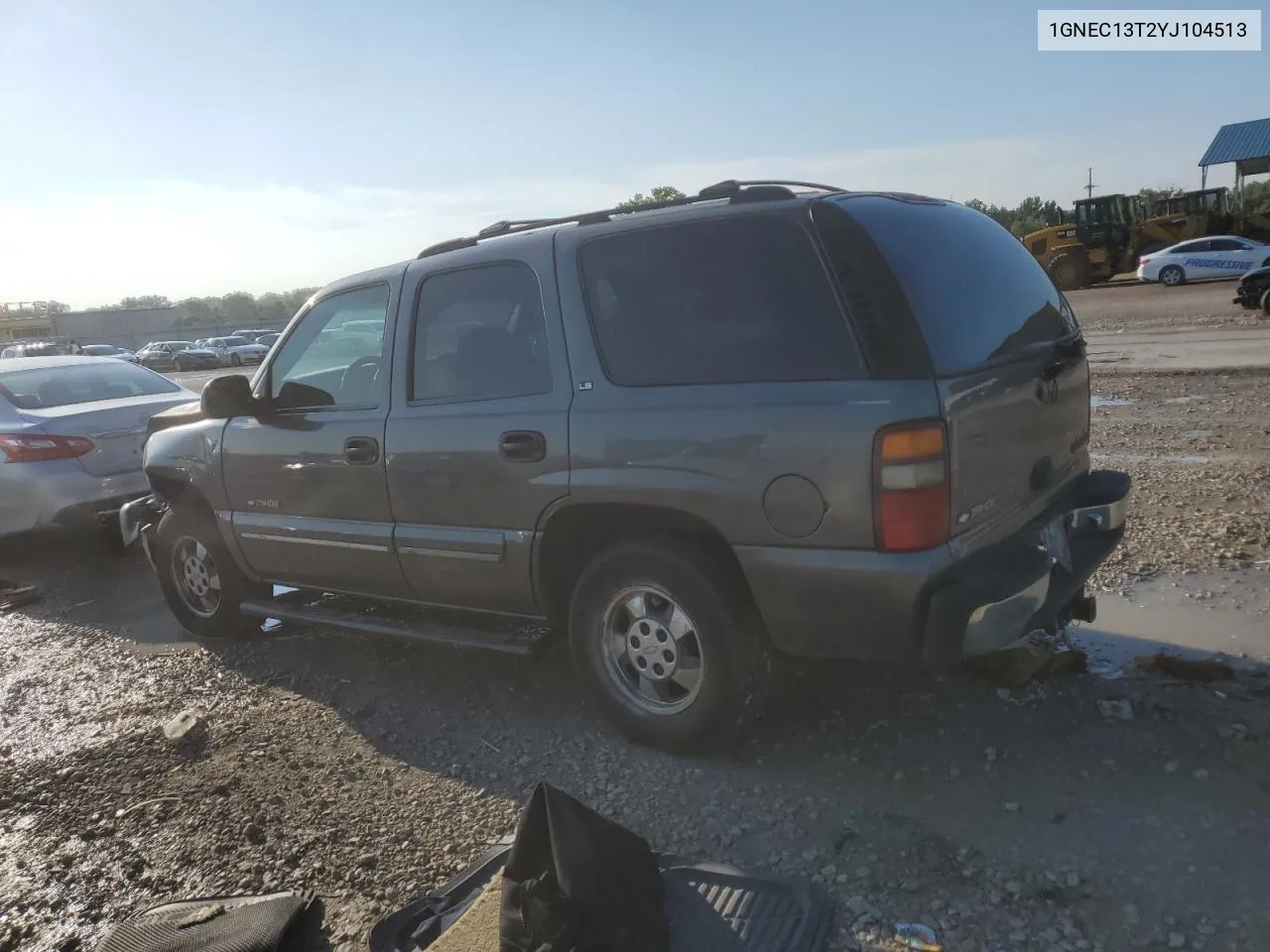 2000 Chevrolet Tahoe C1500 VIN: 1GNEC13T2YJ104513 Lot: 66882344