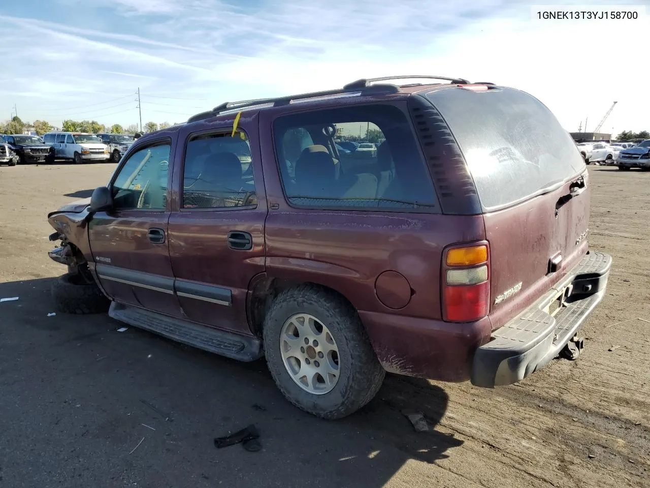 2000 Chevrolet Tahoe K1500 VIN: 1GNEK13T3YJ158700 Lot: 72699474