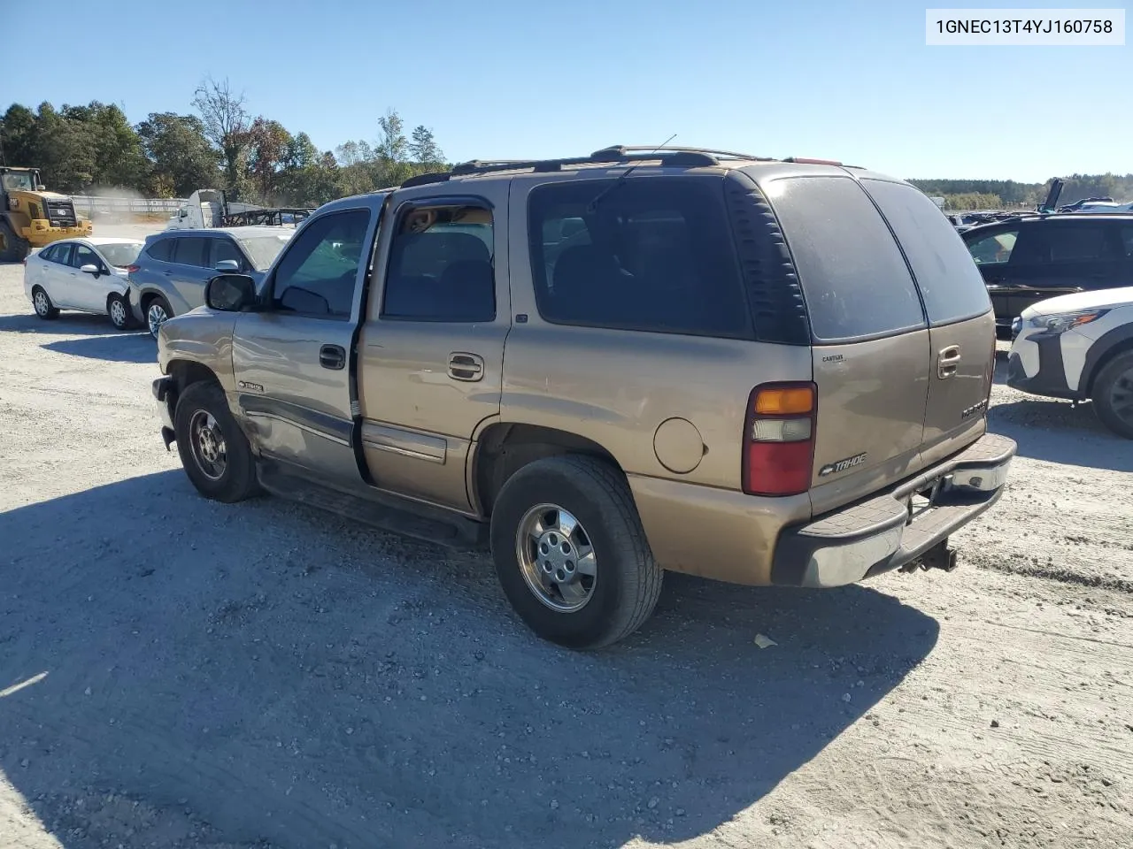 2000 Chevrolet Tahoe C1500 VIN: 1GNEC13T4YJ160758 Lot: 73355294