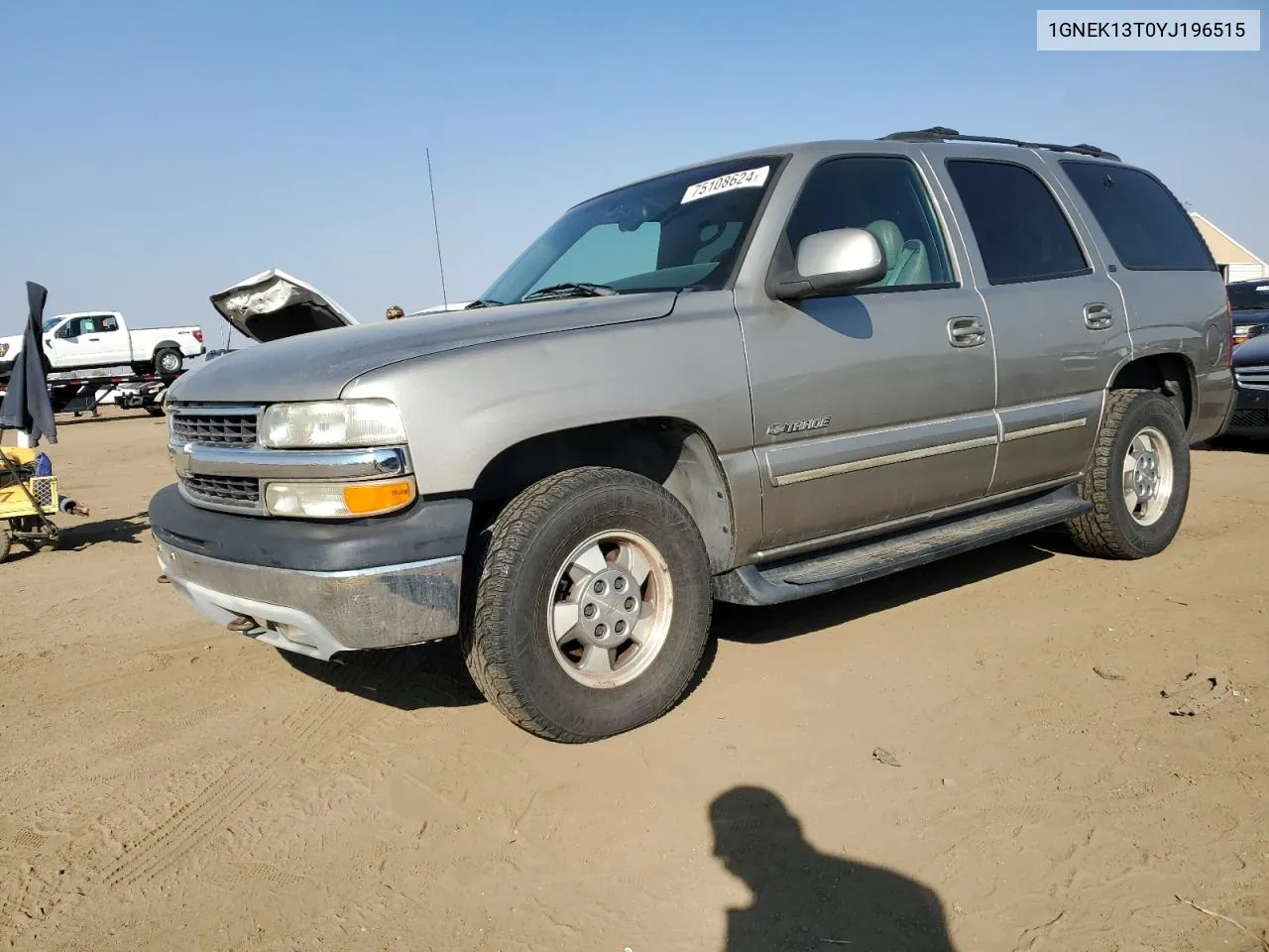 2000 Chevrolet Tahoe K1500 VIN: 1GNEK13T0YJ196515 Lot: 75108624