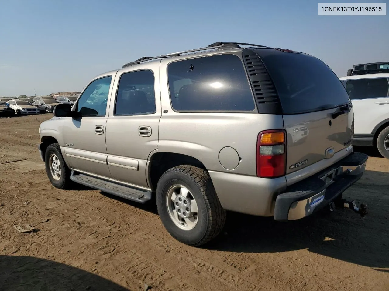 2000 Chevrolet Tahoe K1500 VIN: 1GNEK13T0YJ196515 Lot: 75108624