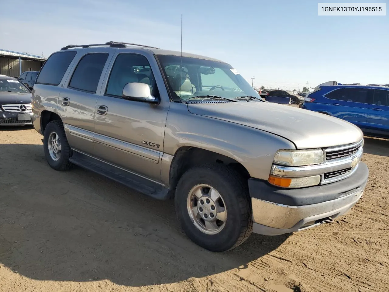 2000 Chevrolet Tahoe K1500 VIN: 1GNEK13T0YJ196515 Lot: 75108624