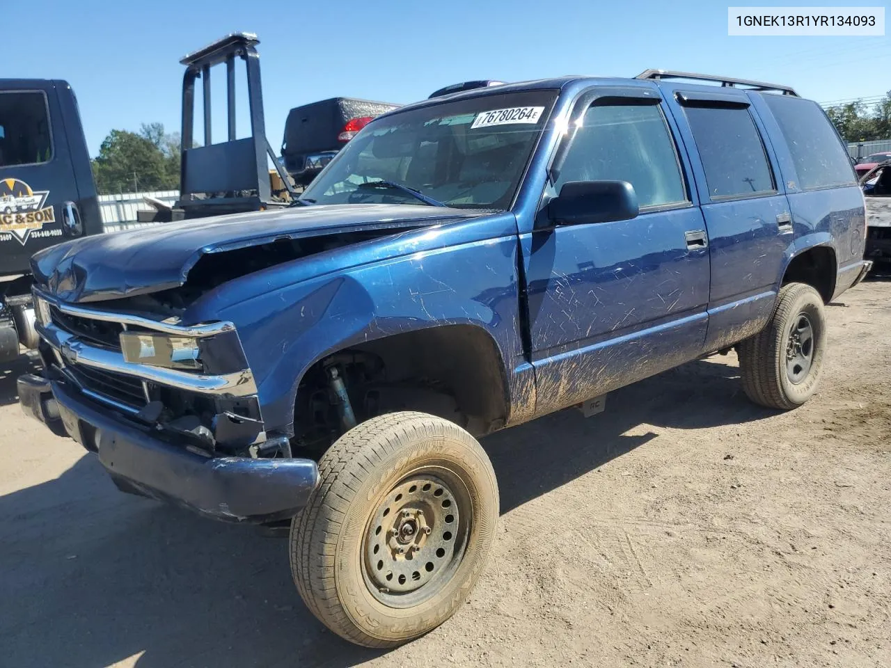 2000 Chevrolet Tahoe K1500 VIN: 1GNEK13R1YR134093 Lot: 76780264