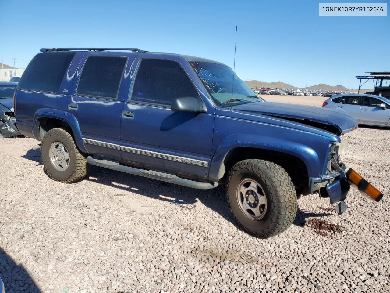 2000 Chevrolet Tahoe K1500 VIN: 1GNEK13R7YR152646 Lot: 79464414