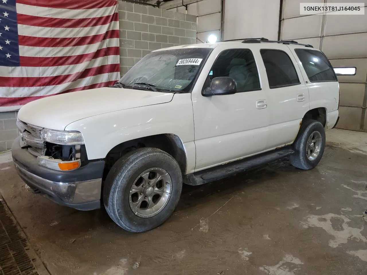 2001 Chevrolet Tahoe K1500 VIN: 1GNEK13T81J164045 Lot: 58269444