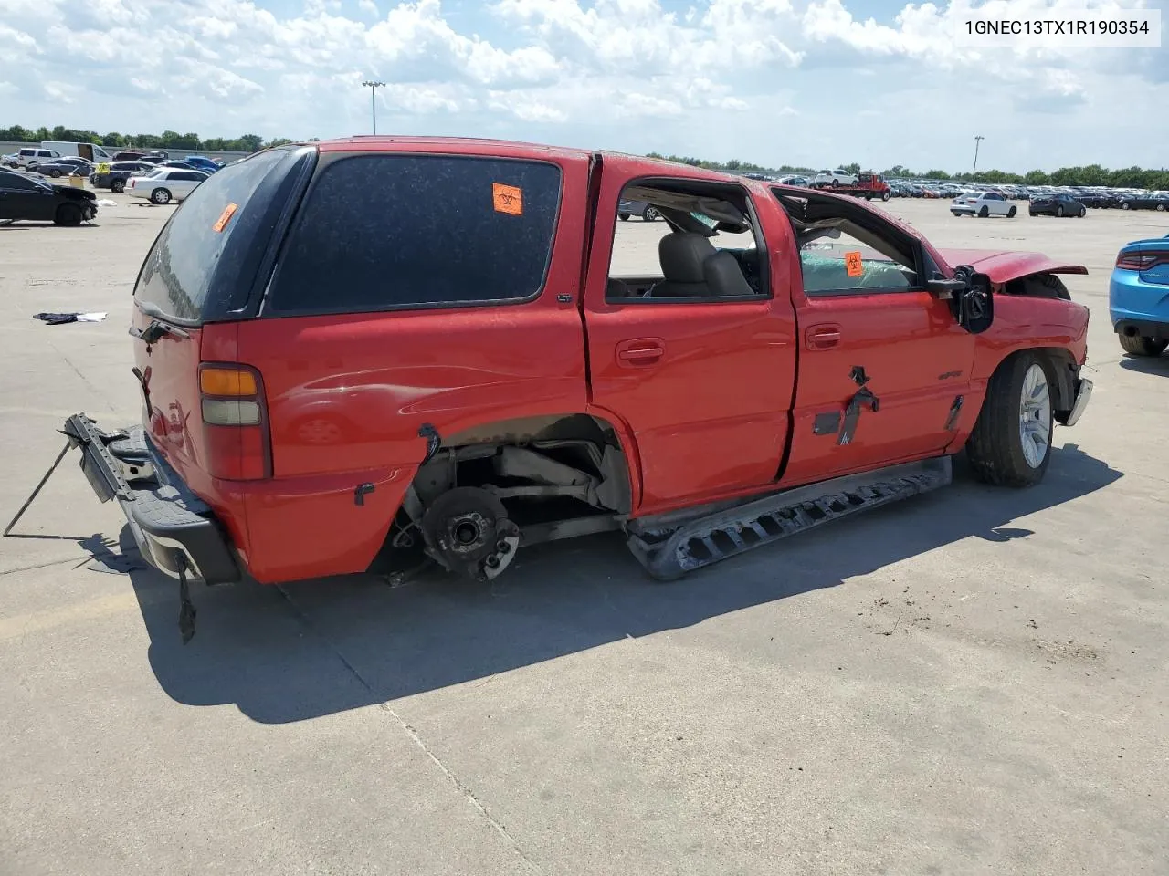 2001 Chevrolet Tahoe C1500 VIN: 1GNEC13TX1R190354 Lot: 61744914