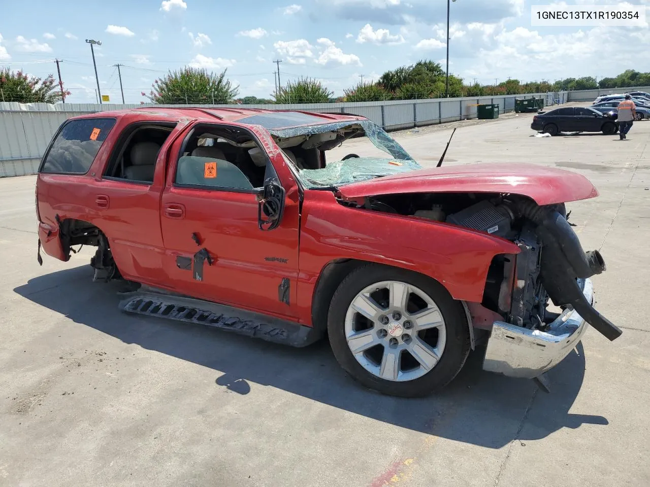 2001 Chevrolet Tahoe C1500 VIN: 1GNEC13TX1R190354 Lot: 61744914