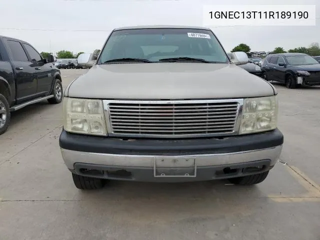 2001 Chevrolet Tahoe C1500 VIN: 1GNEC13T11R189190 Lot: 62805654