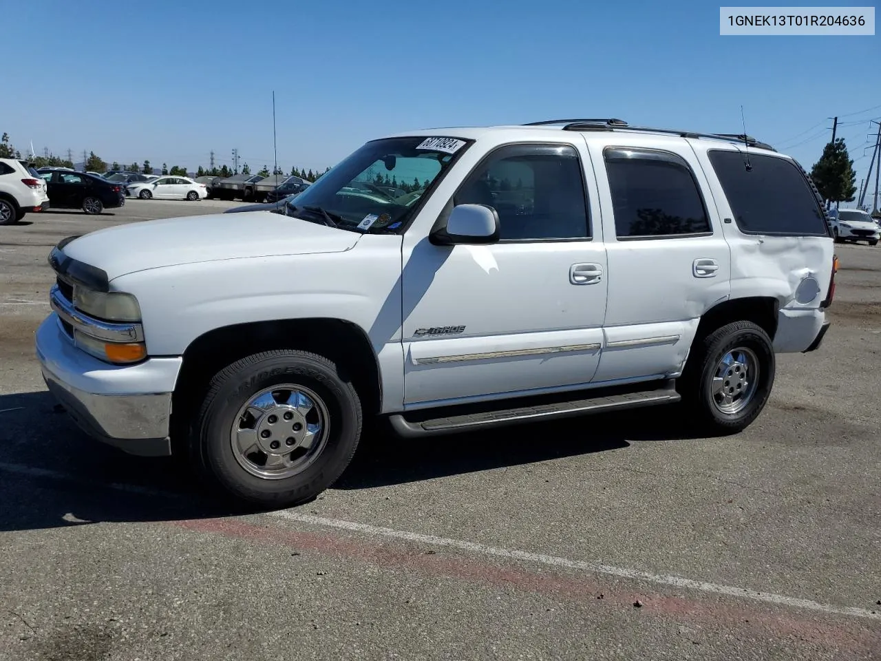 2001 Chevrolet Tahoe K1500 VIN: 1GNEK13T01R204636 Lot: 68710924