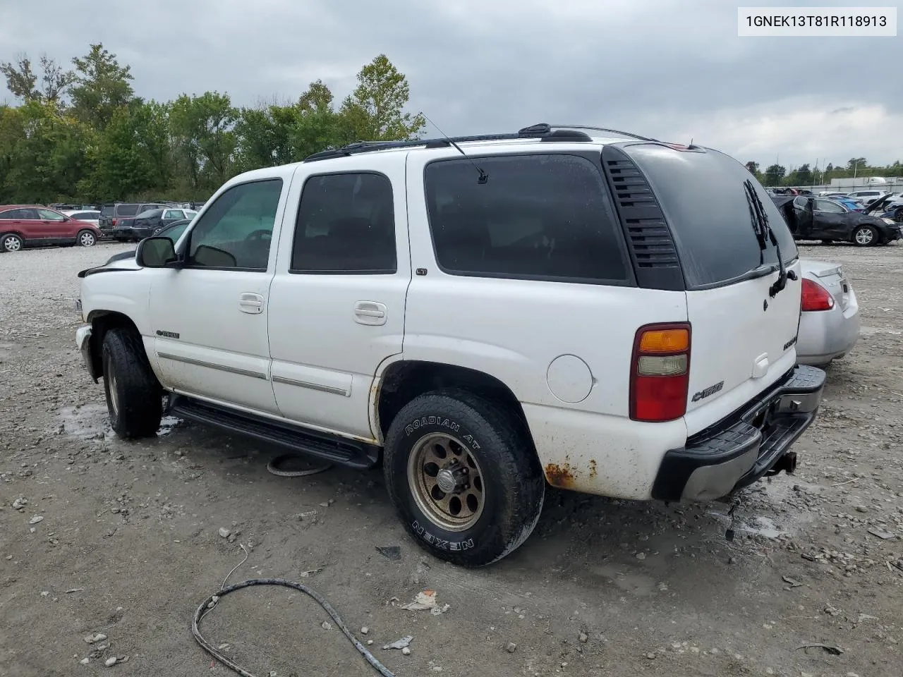 2001 Chevrolet Tahoe K1500 VIN: 1GNEK13T81R118913 Lot: 71410424