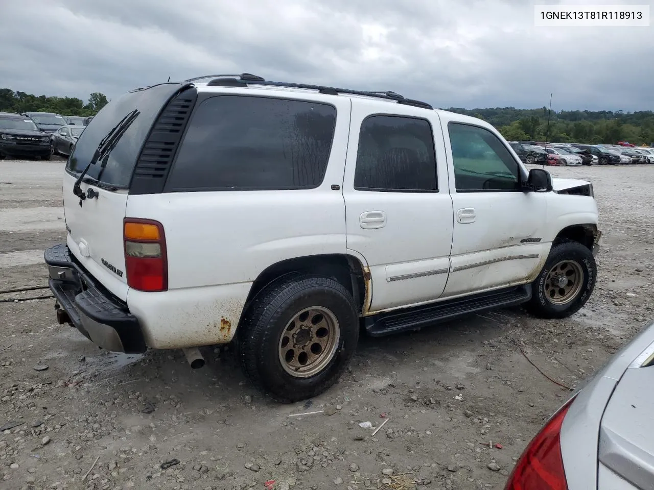 2001 Chevrolet Tahoe K1500 VIN: 1GNEK13T81R118913 Lot: 71410424