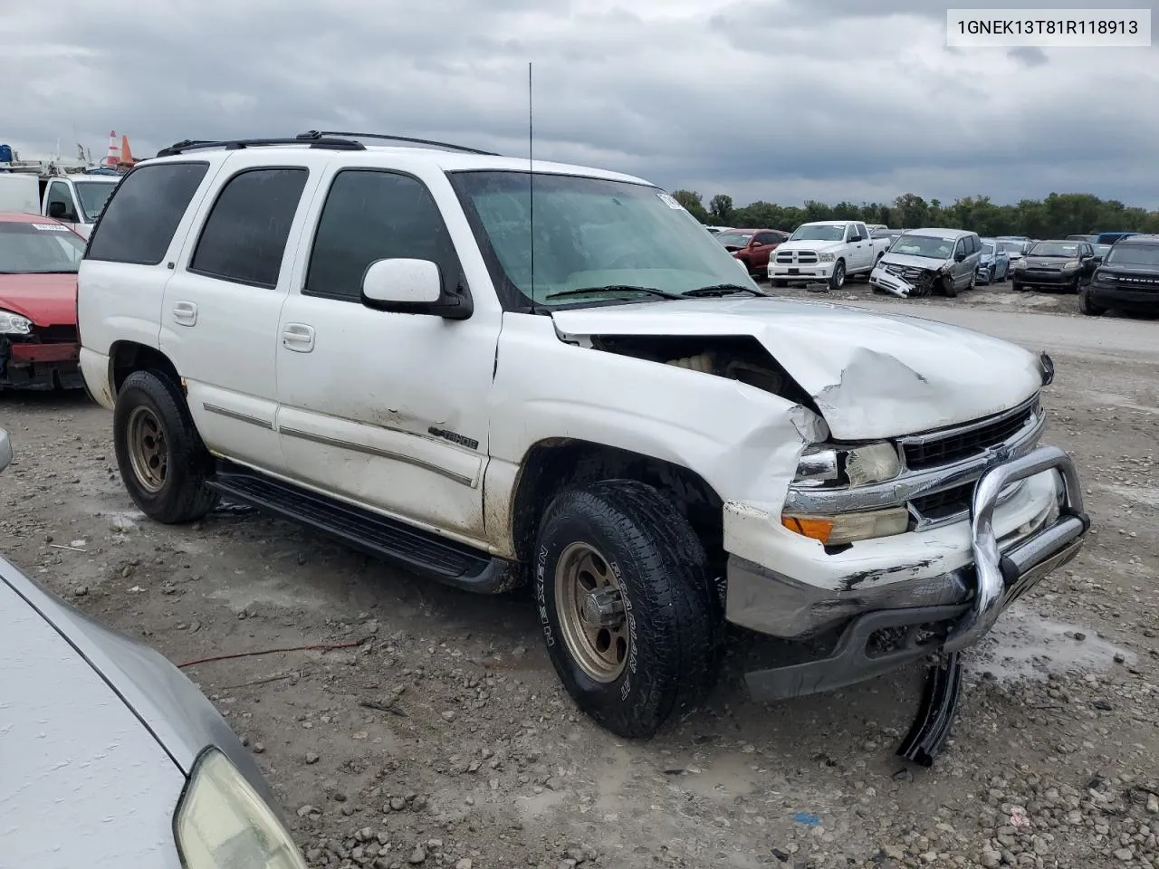 2001 Chevrolet Tahoe K1500 VIN: 1GNEK13T81R118913 Lot: 71410424