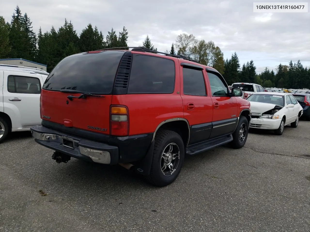 2001 Chevrolet Tahoe K1500 VIN: 1GNEK13T41R160477 Lot: 71787424