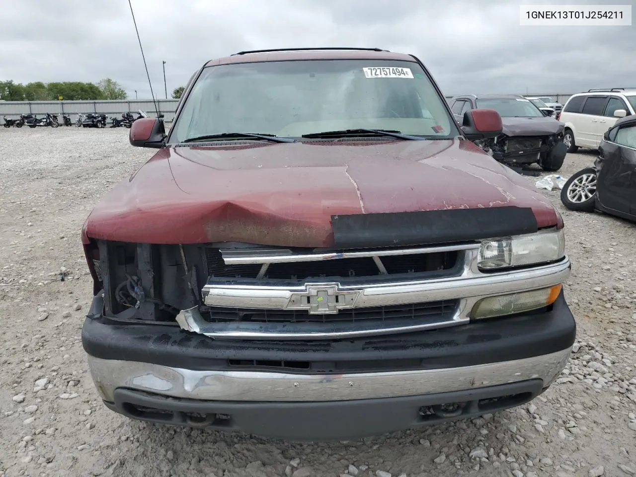 2001 Chevrolet Tahoe K1500 VIN: 1GNEK13T01J254211 Lot: 72757494