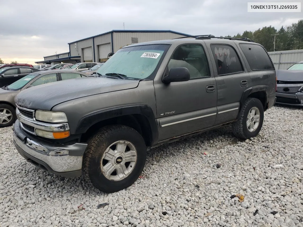 2001 Chevrolet Tahoe K1500 VIN: 1GNEK13T51J269335 Lot: 73650064