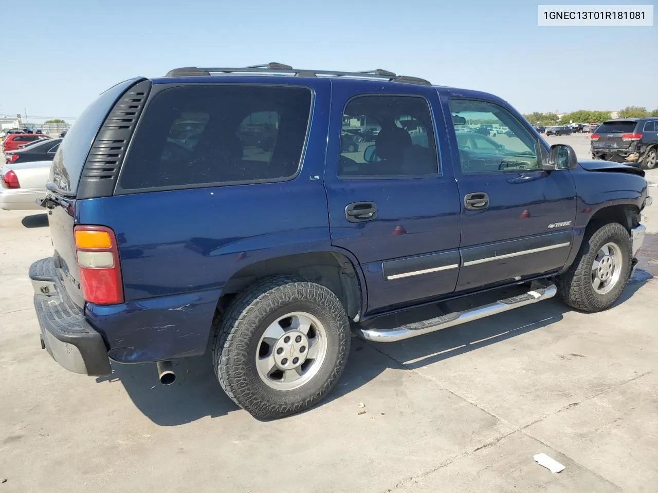 2001 Chevrolet Tahoe C1500 VIN: 1GNEC13T01R181081 Lot: 74187404