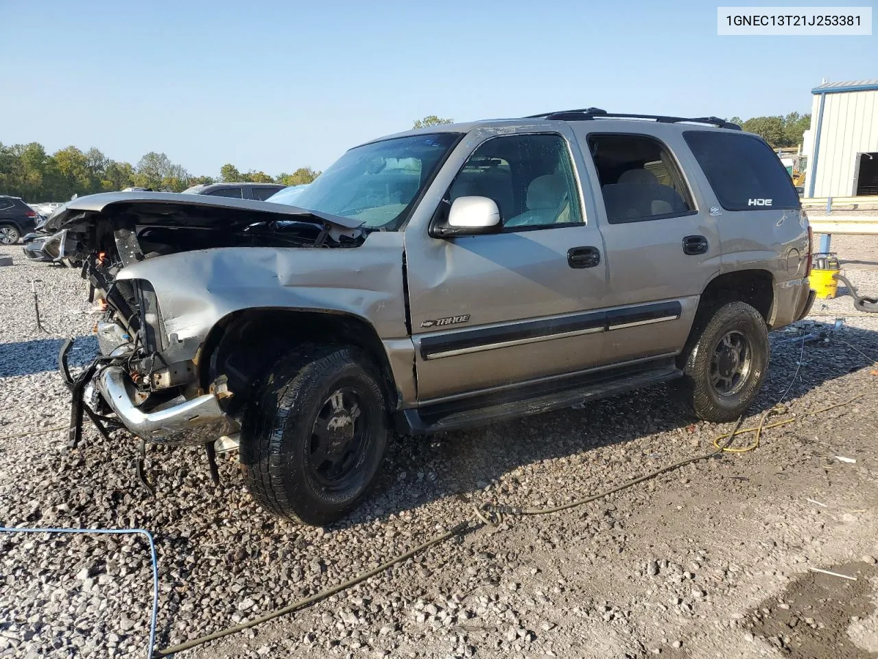 2001 Chevrolet Tahoe C1500 VIN: 1GNEC13T21J253381 Lot: 74238044