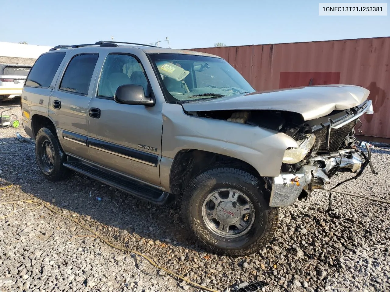 2001 Chevrolet Tahoe C1500 VIN: 1GNEC13T21J253381 Lot: 74238044