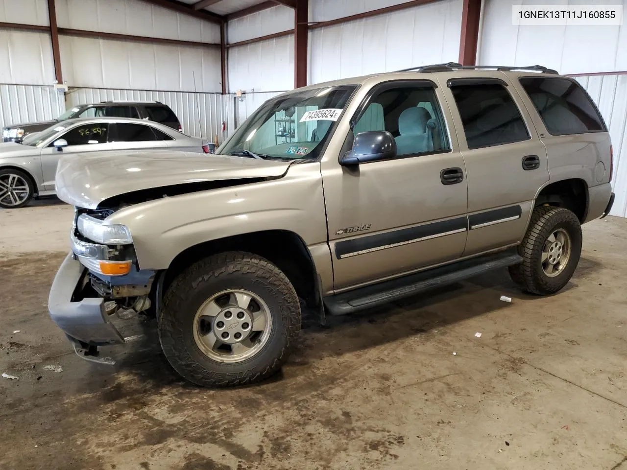 2001 Chevrolet Tahoe K1500 VIN: 1GNEK13T11J160855 Lot: 74395624