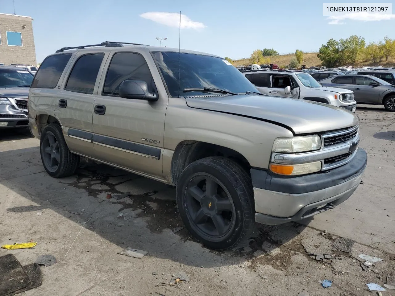 2001 Chevrolet Tahoe K1500 VIN: 1GNEK13T81R121097 Lot: 74924214