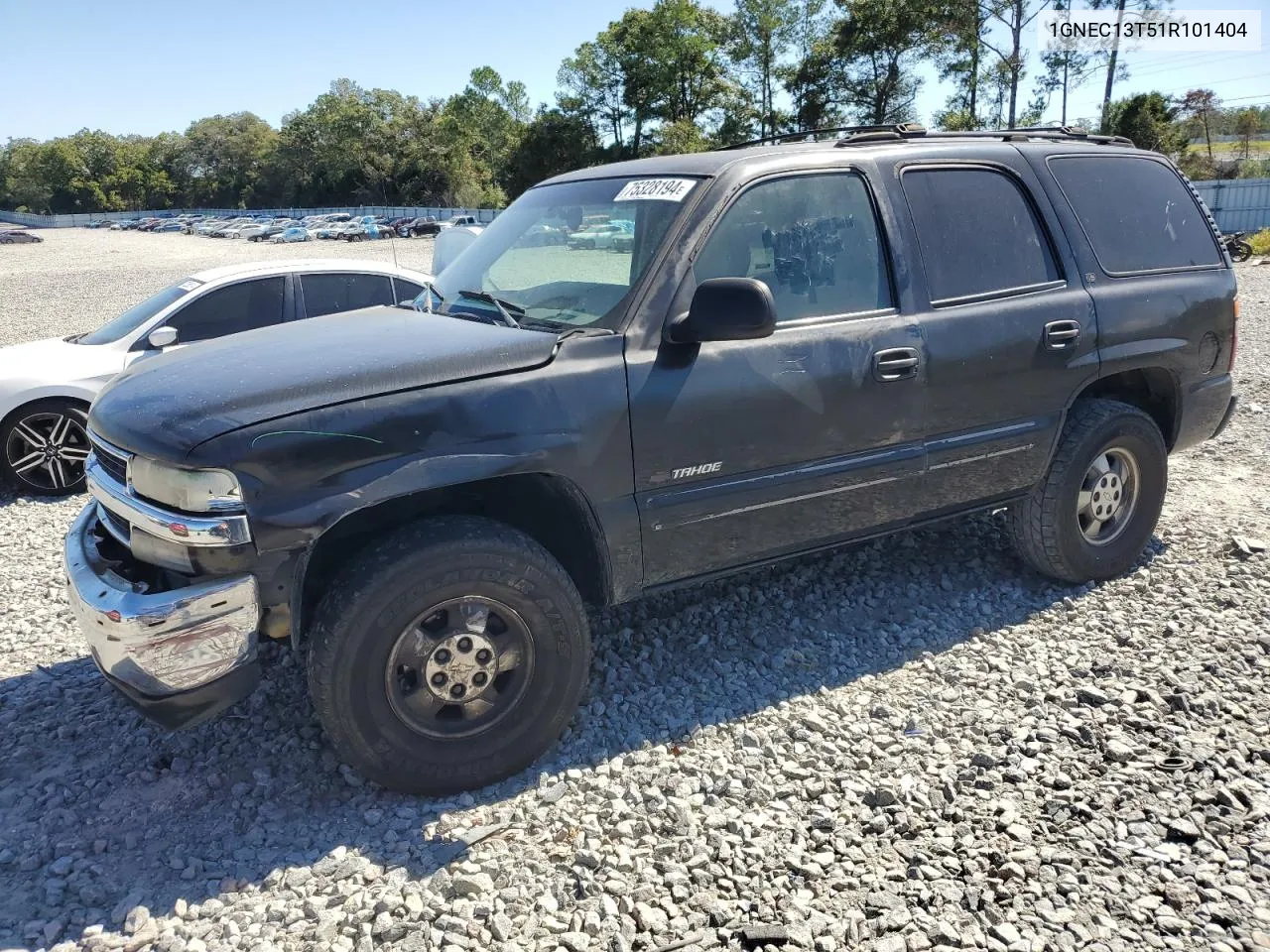 2001 Chevrolet Tahoe C1500 VIN: 1GNEC13T51R101404 Lot: 75328194