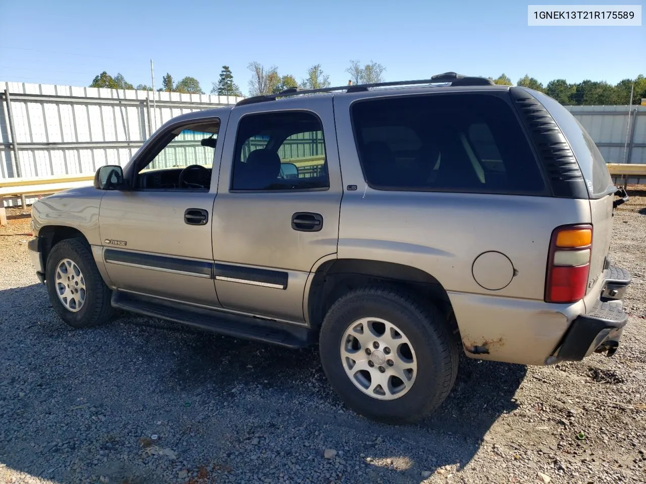 1GNEK13T21R175589 2001 Chevrolet Tahoe K1500