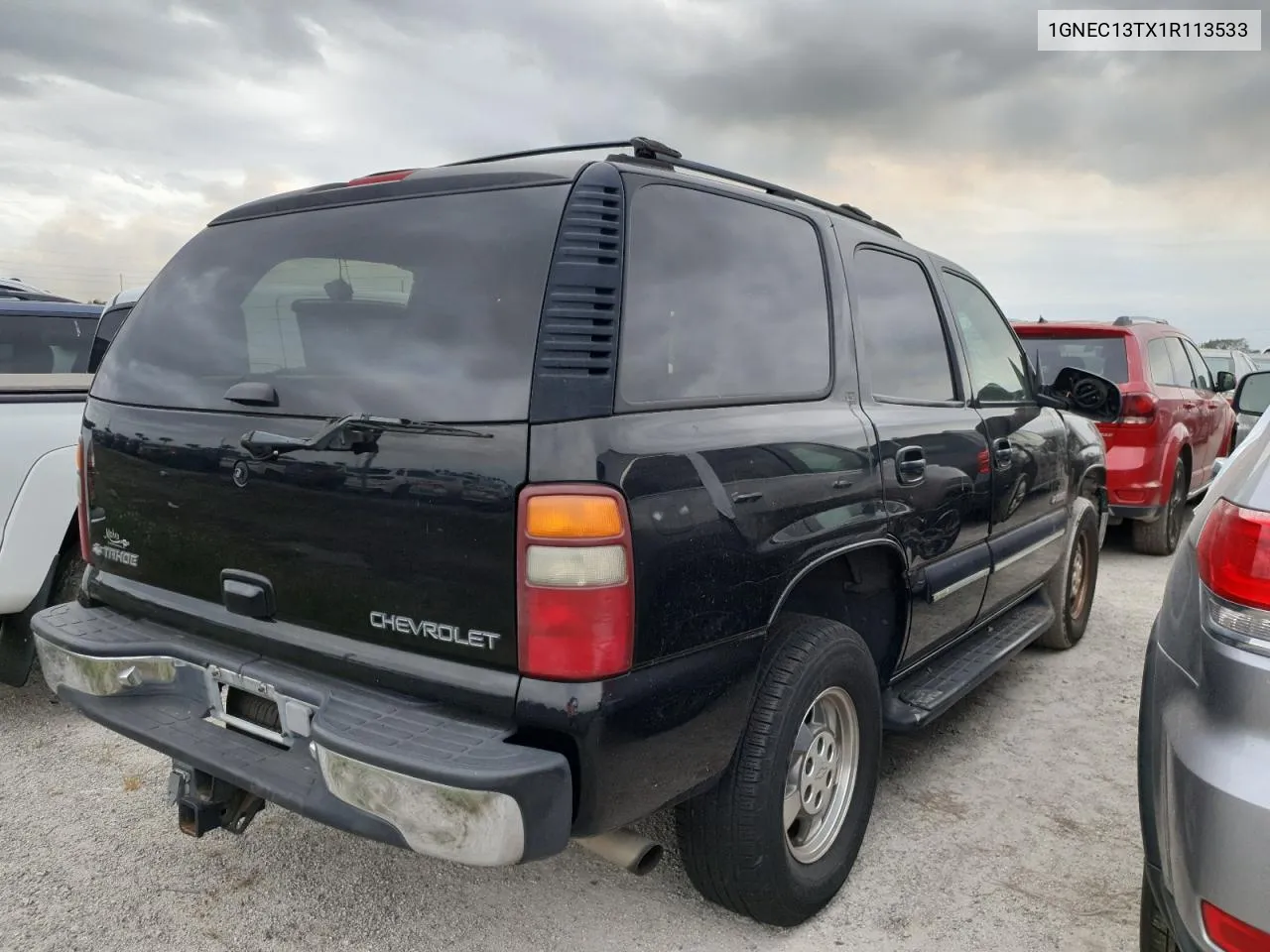 2001 Chevrolet Tahoe C1500 VIN: 1GNEC13TX1R113533 Lot: 76004194