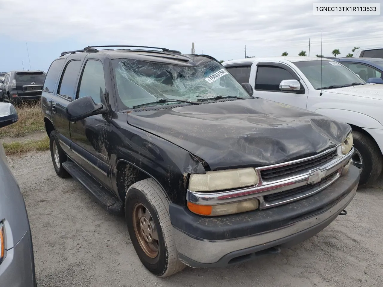 2001 Chevrolet Tahoe C1500 VIN: 1GNEC13TX1R113533 Lot: 76004194