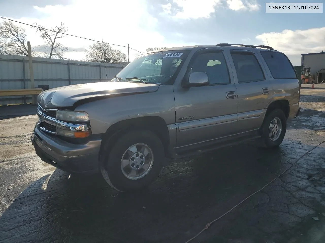 2001 Chevrolet Tahoe K1500 VIN: 1GNEK13T11J107024 Lot: 78362074