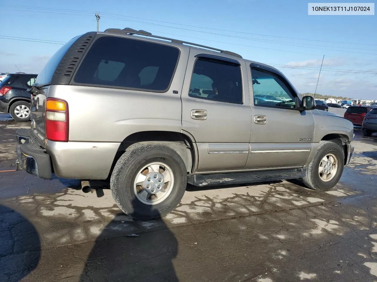 2001 Chevrolet Tahoe K1500 VIN: 1GNEK13T11J107024 Lot: 78362074