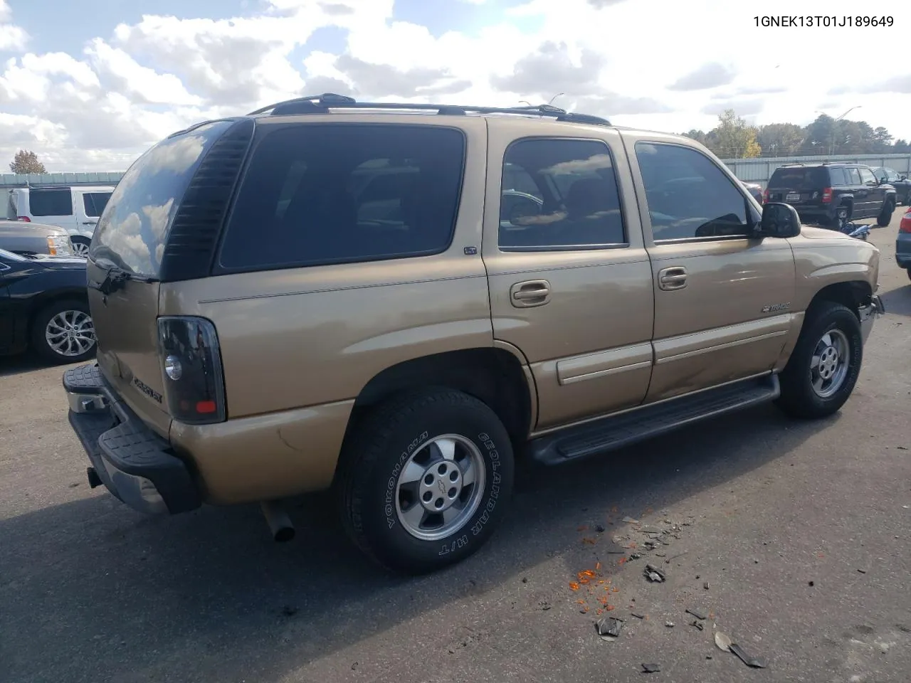 2001 Chevrolet Tahoe K1500 VIN: 1GNEK13T01J189649 Lot: 78485664