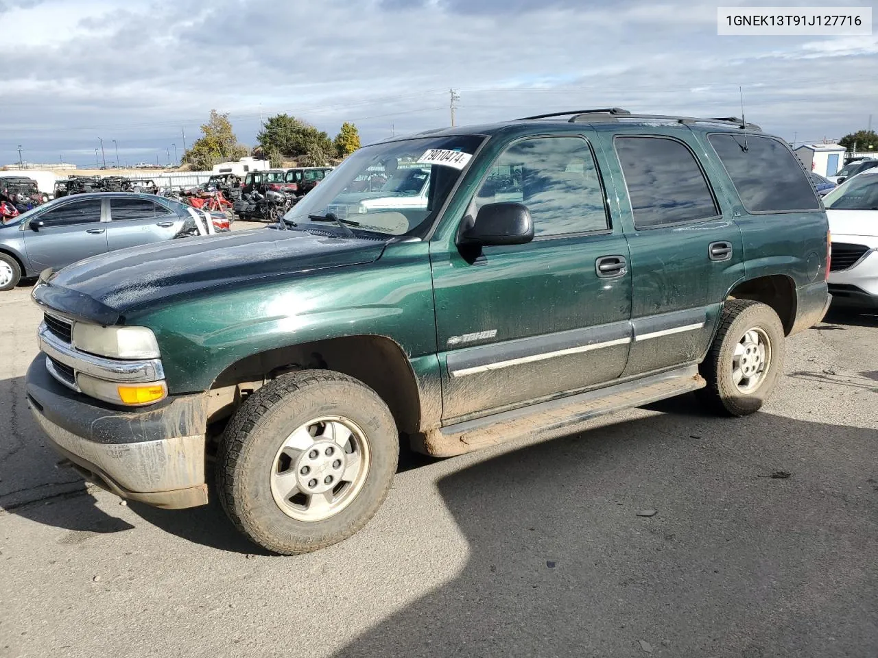 2001 Chevrolet Tahoe K1500 VIN: 1GNEK13T91J127716 Lot: 79010474