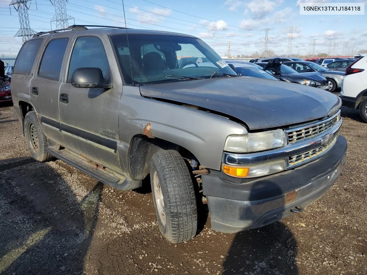 2001 Chevrolet Tahoe K1500 VIN: 1GNEK13TX1J184118 Lot: 79917654