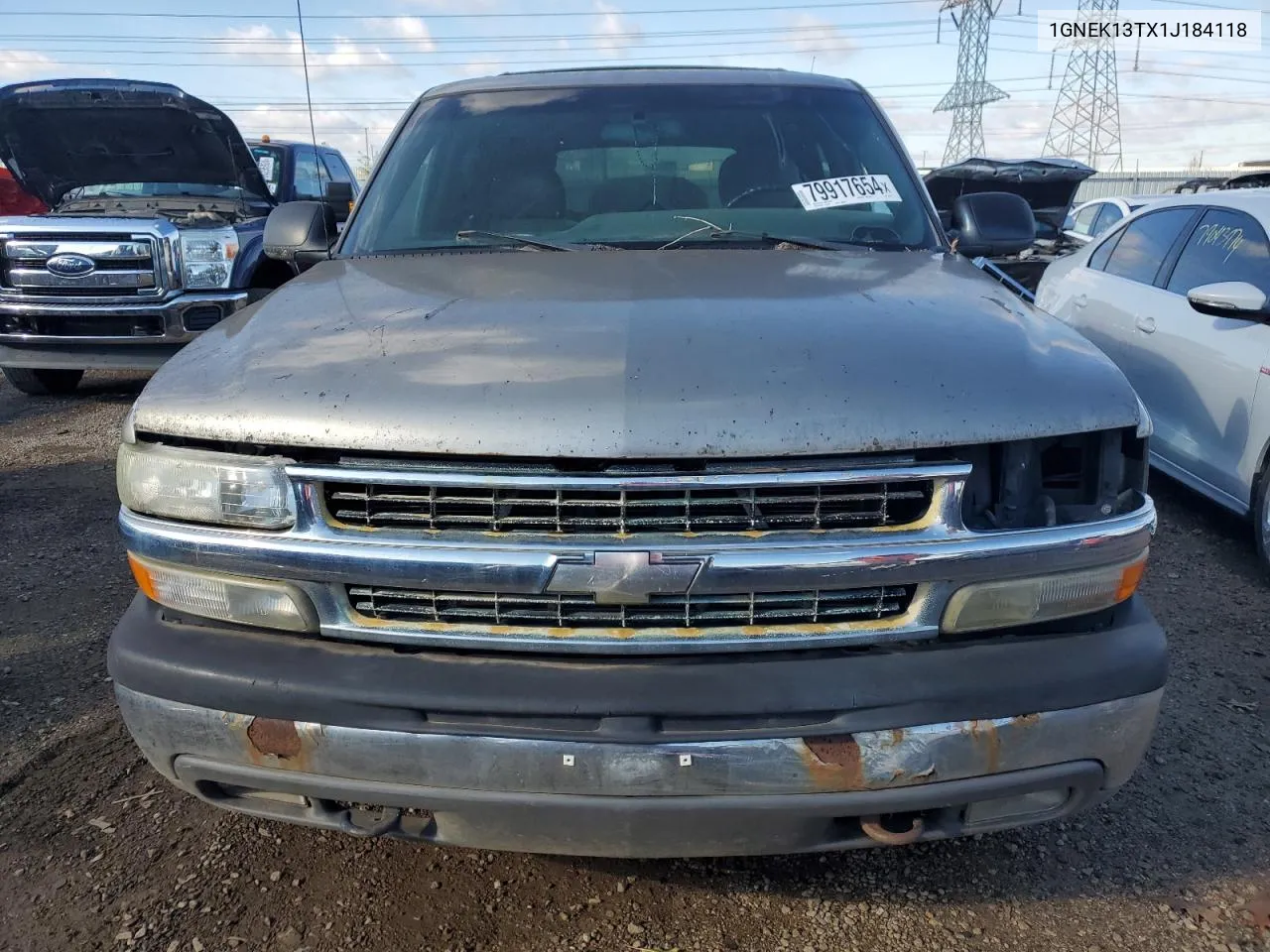 2001 Chevrolet Tahoe K1500 VIN: 1GNEK13TX1J184118 Lot: 79917654