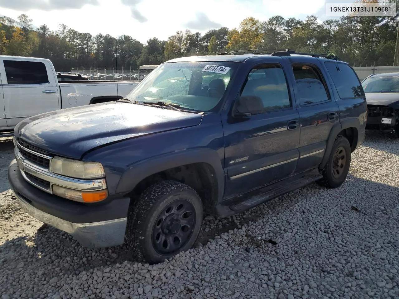 2001 Chevrolet Tahoe K1500 VIN: 1GNEK13T31J109681 Lot: 80257704