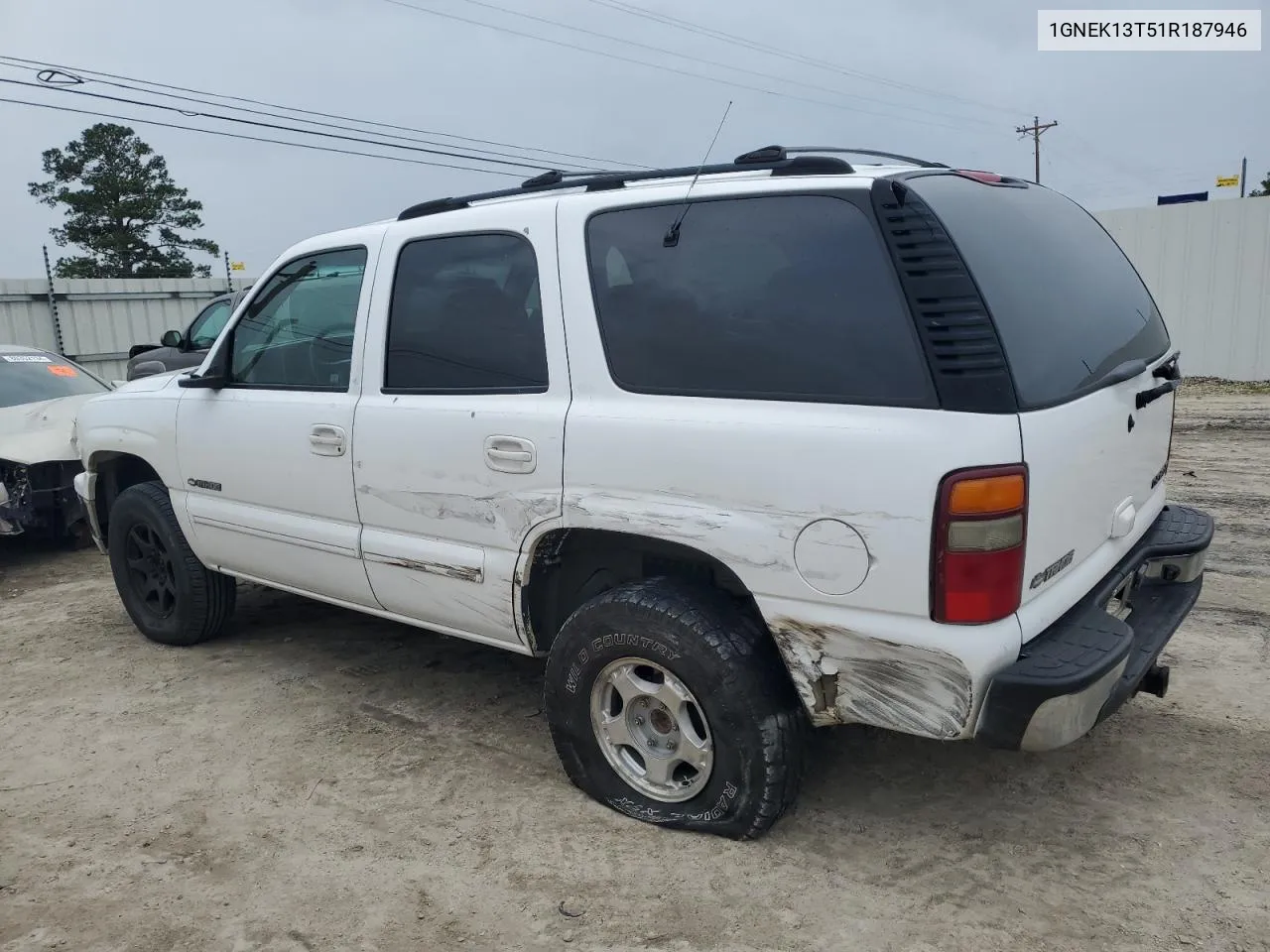 2001 Chevrolet Tahoe K1500 VIN: 1GNEK13T51R187946 Lot: 80331394