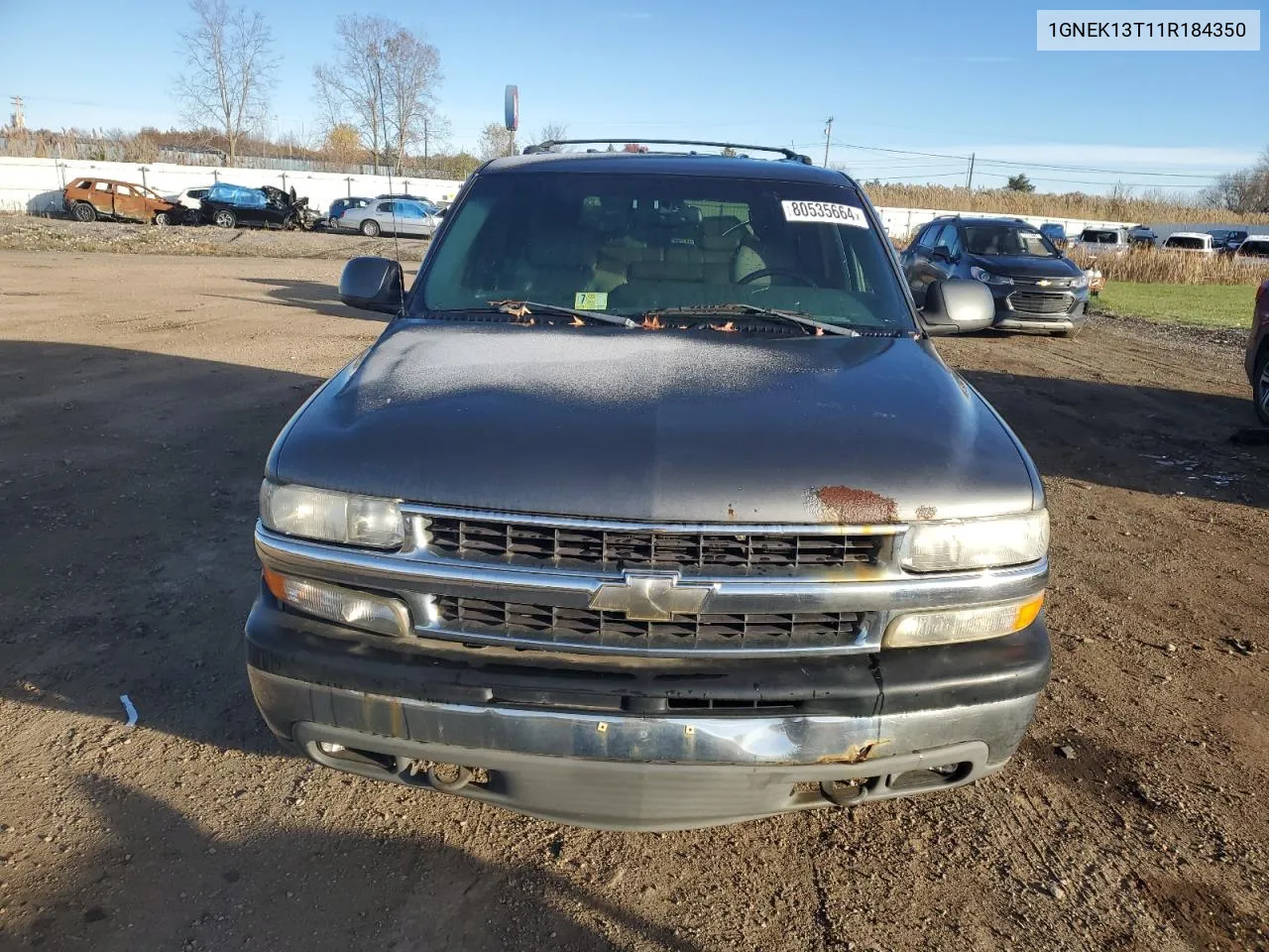 2001 Chevrolet Tahoe K1500 VIN: 1GNEK13T11R184350 Lot: 80535664