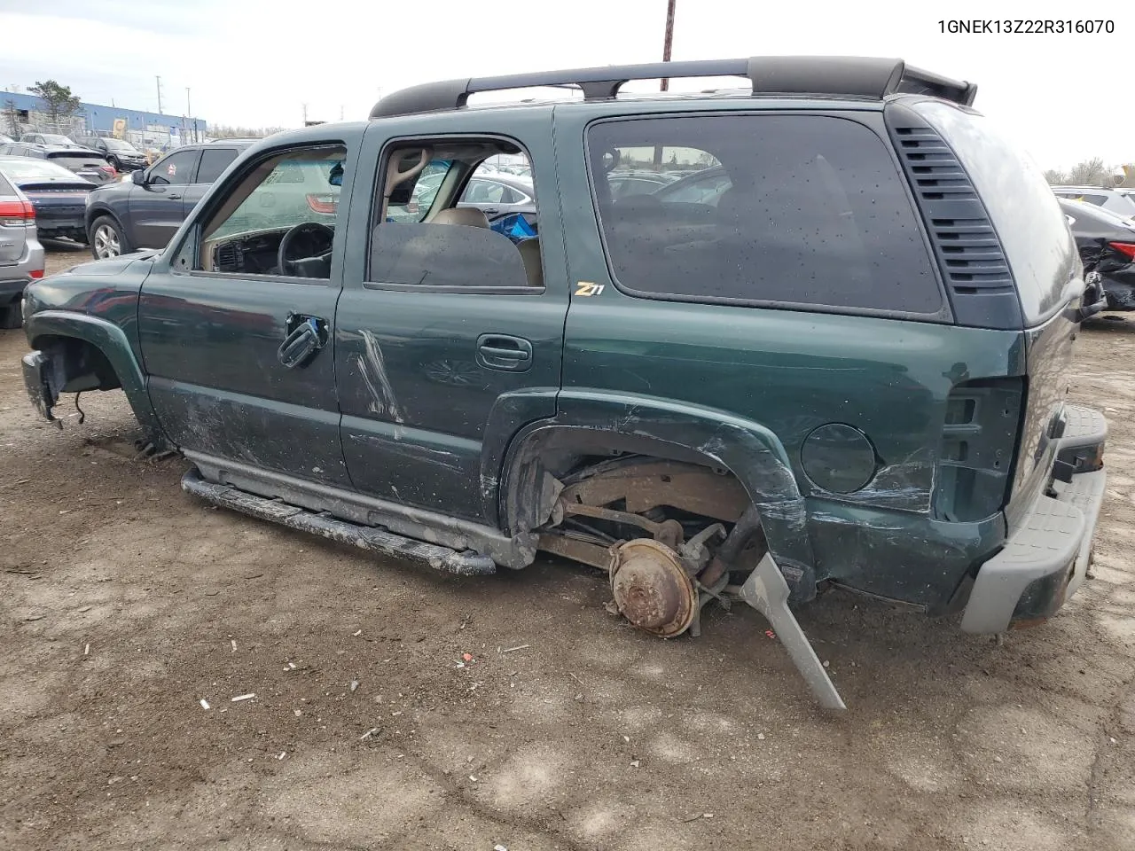 2002 Chevrolet Tahoe K1500 VIN: 1GNEK13Z22R316070 Lot: 51085234