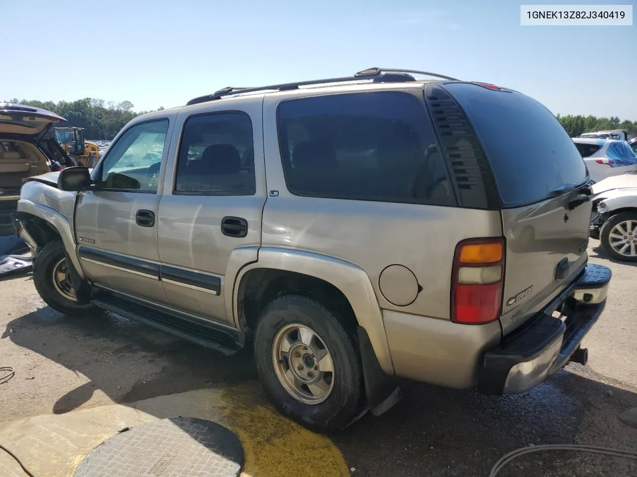 2002 Chevrolet Tahoe K1500 VIN: 1GNEK13Z82J340419 Lot: 58549954