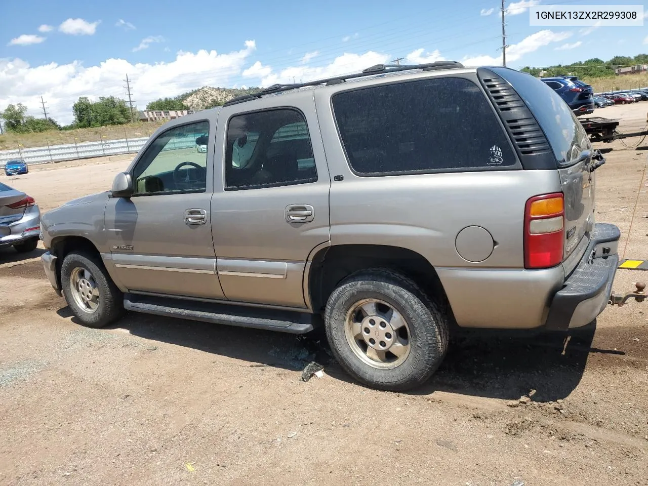 2002 Chevrolet Tahoe K1500 VIN: 1GNEK13ZX2R299308 Lot: 62135714