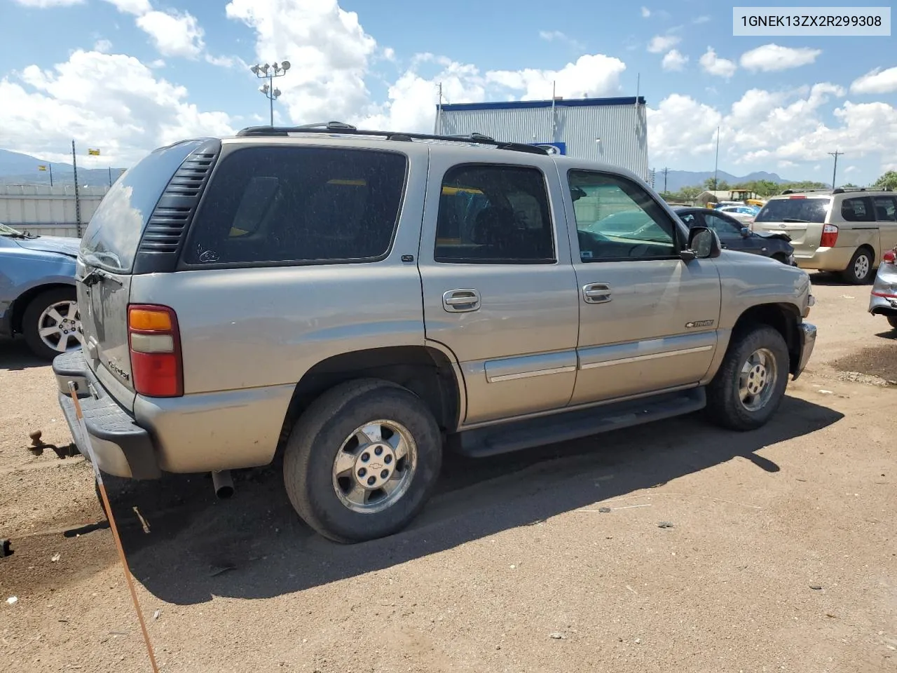 2002 Chevrolet Tahoe K1500 VIN: 1GNEK13ZX2R299308 Lot: 62135714