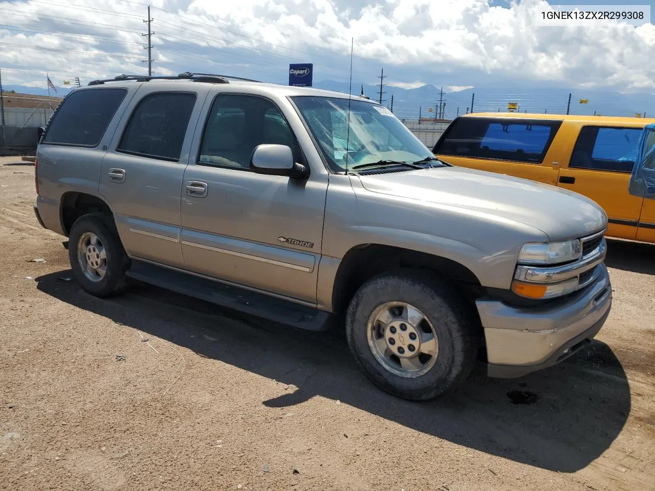 2002 Chevrolet Tahoe K1500 VIN: 1GNEK13ZX2R299308 Lot: 62135714