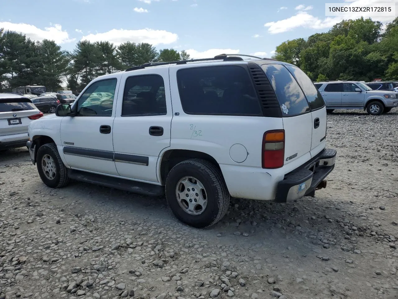 2002 Chevrolet Tahoe C1500 VIN: 1GNEC13ZX2R172815 Lot: 67888624