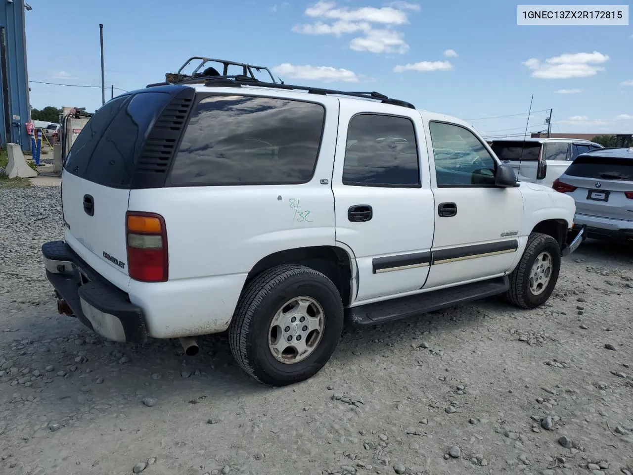 2002 Chevrolet Tahoe C1500 VIN: 1GNEC13ZX2R172815 Lot: 67888624