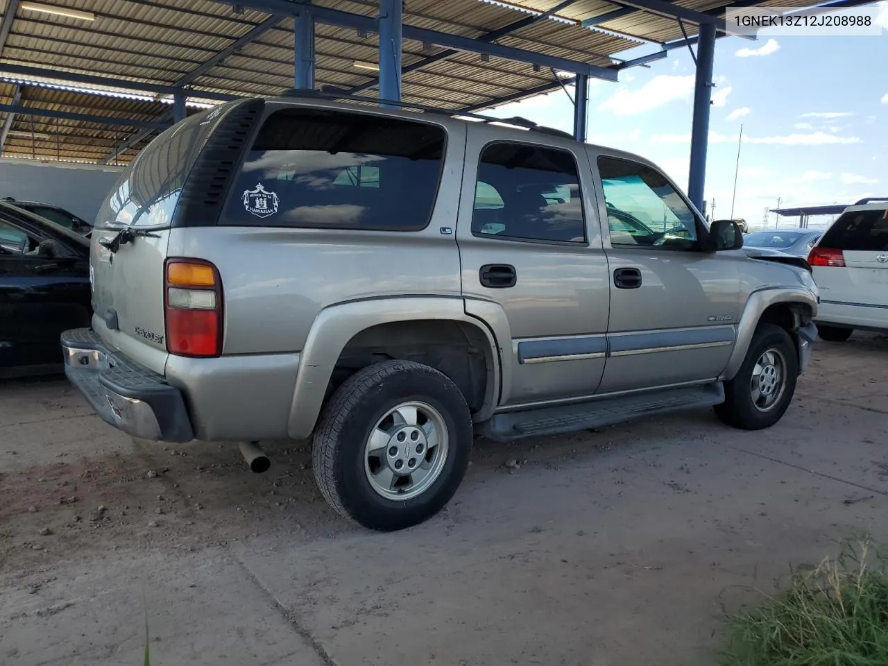 2002 Chevrolet Tahoe K1500 VIN: 1GNEK13Z12J208988 Lot: 69042084