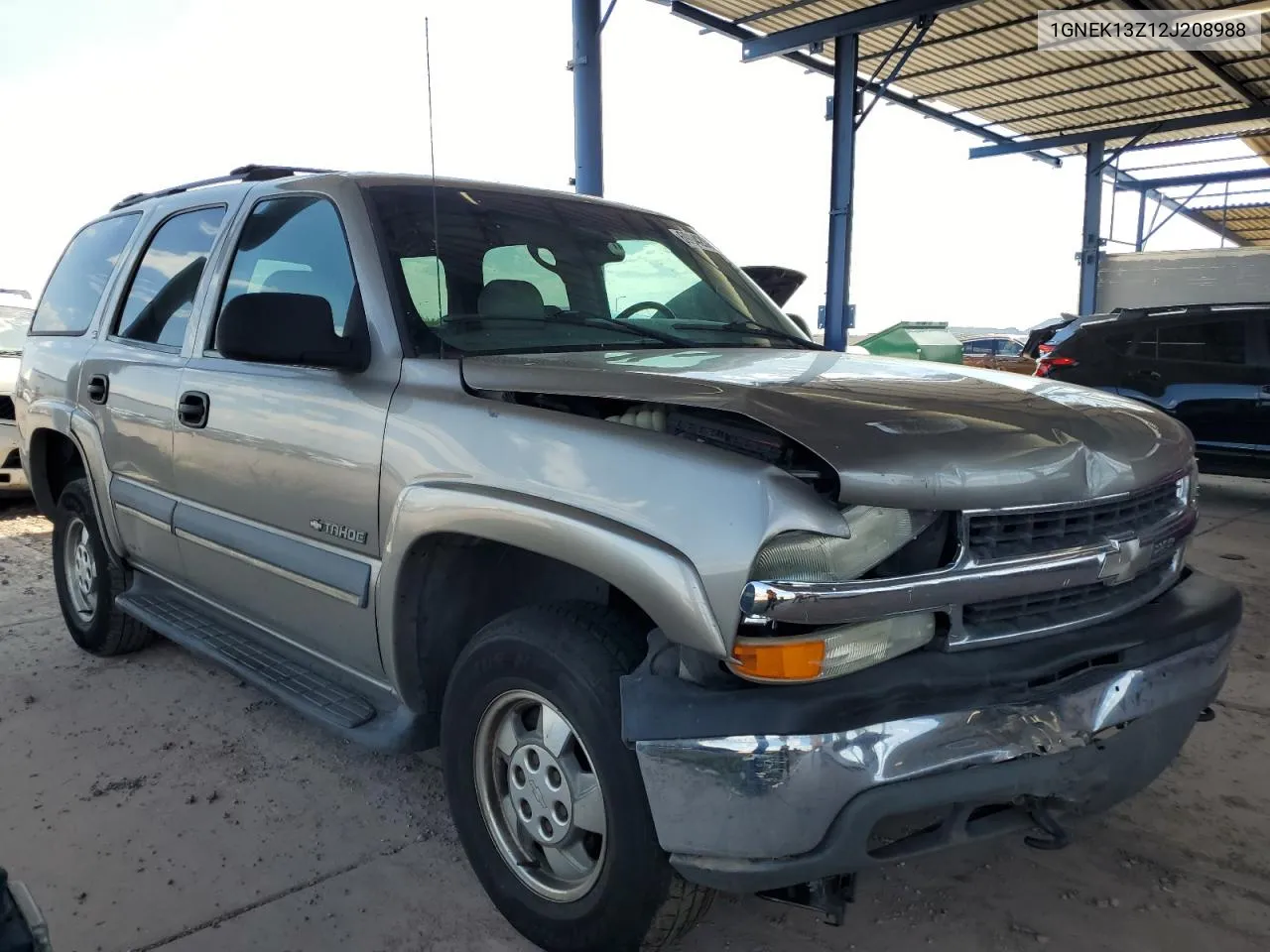 2002 Chevrolet Tahoe K1500 VIN: 1GNEK13Z12J208988 Lot: 69042084