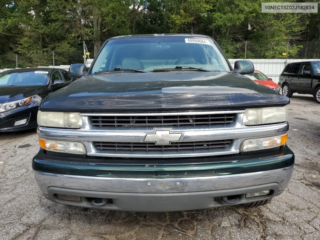 2002 Chevrolet Tahoe C1500 VIN: 1GNEC13Z02J182834 Lot: 69869664