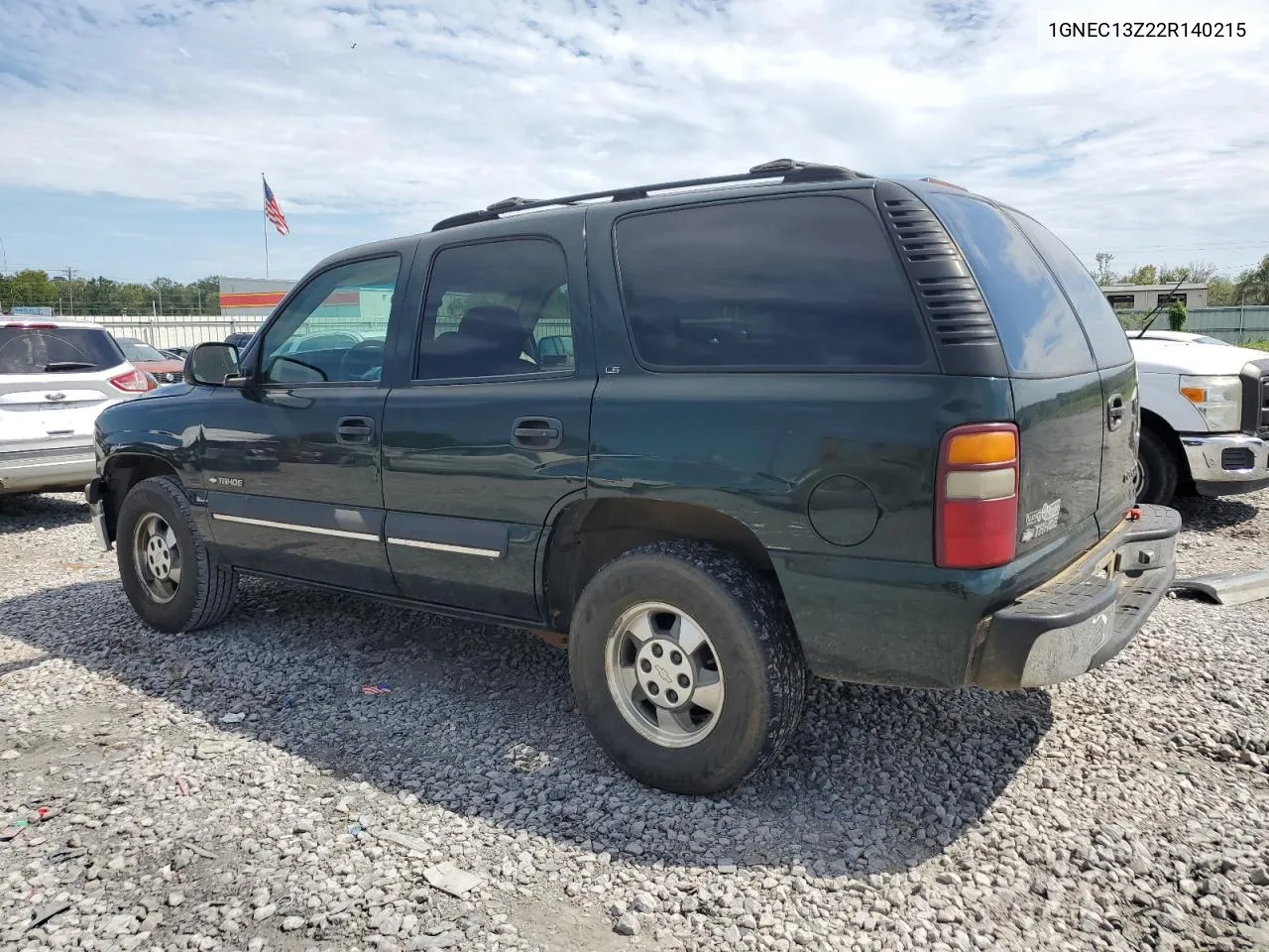 2002 Chevrolet Tahoe C1500 VIN: 1GNEC13Z22R140215 Lot: 70225174